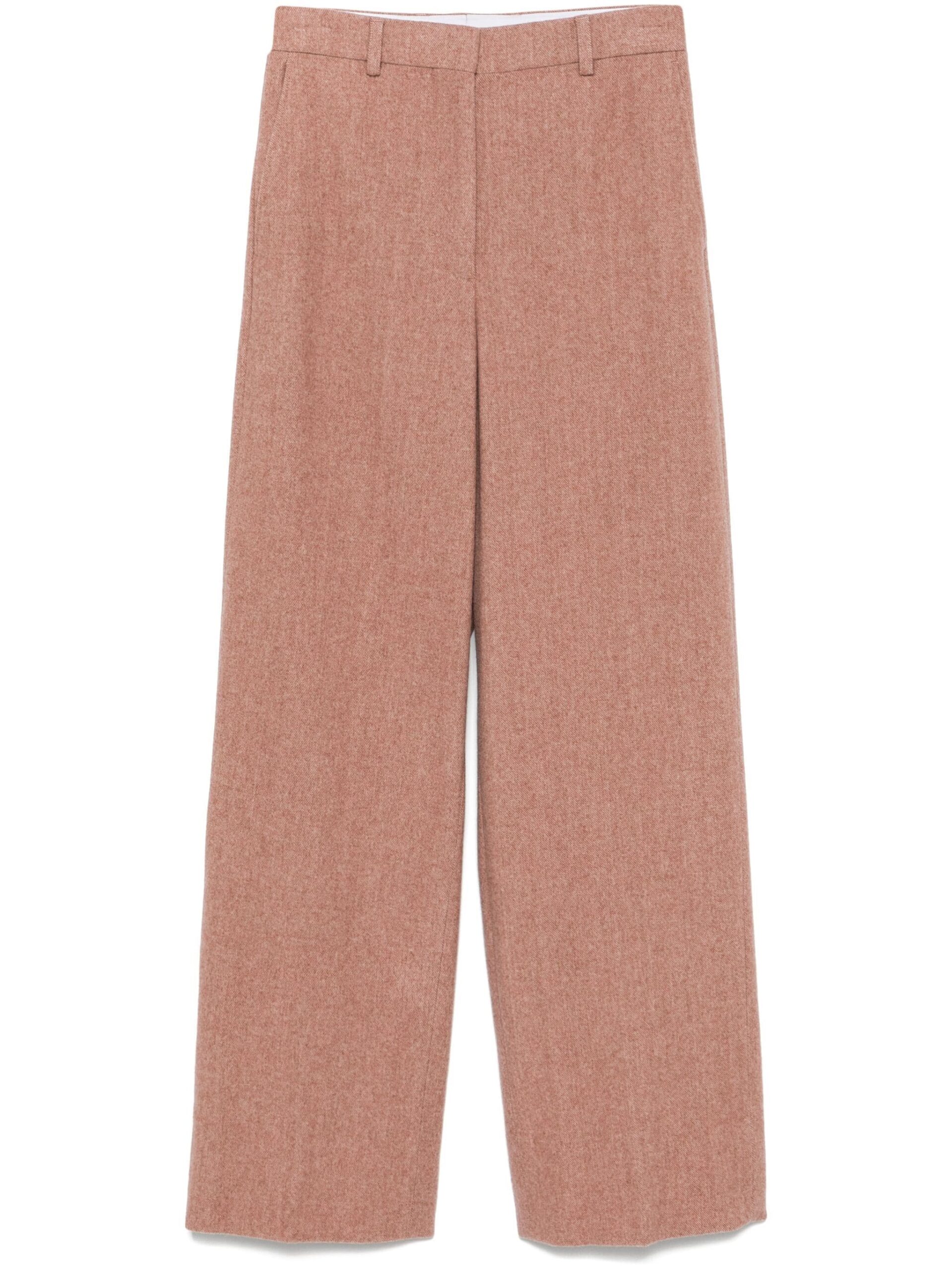 Pantaloni Stella McCartney mélange-effect roz