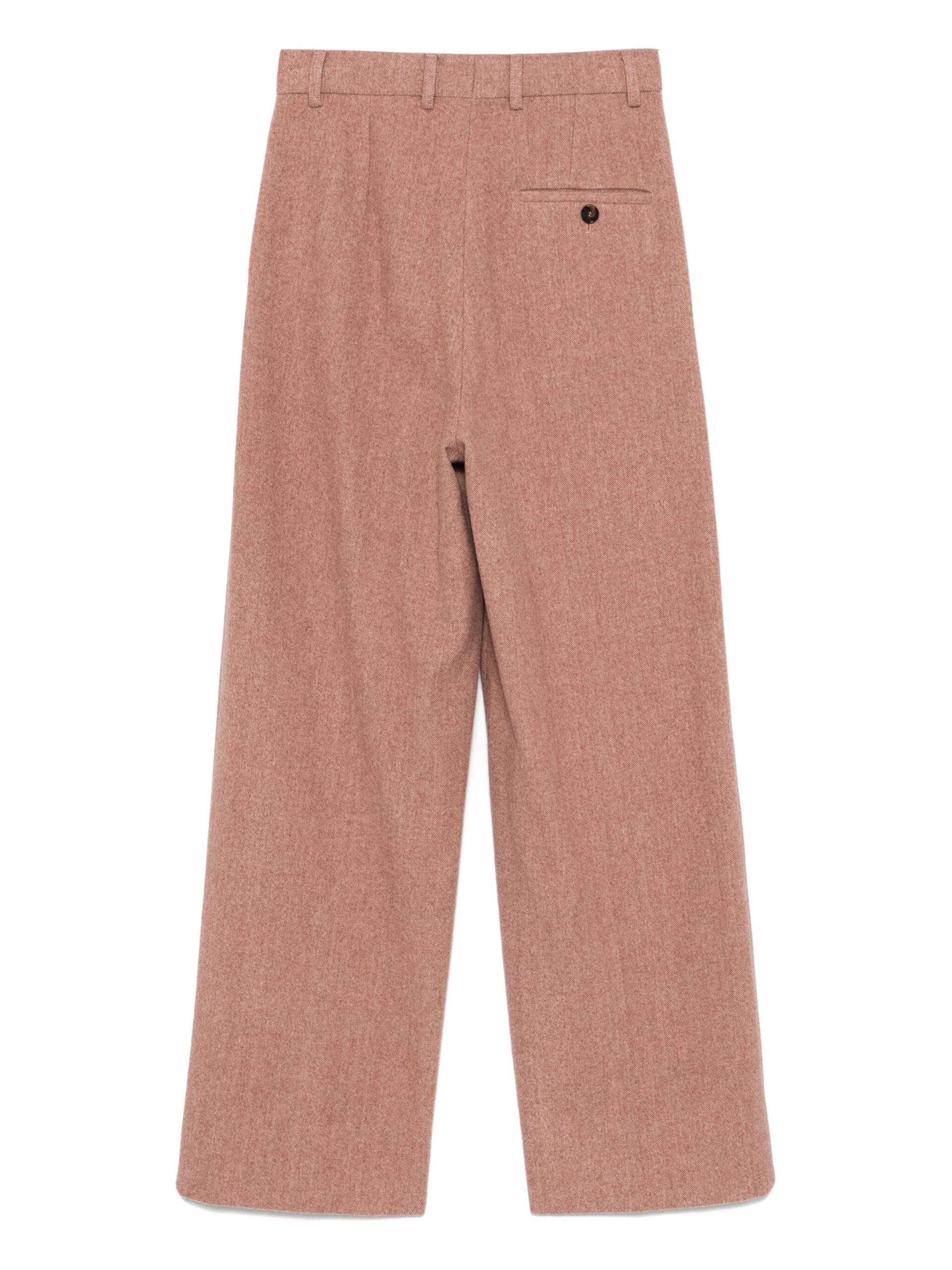 Pantaloni Stella McCartney mélange-effect roz - imagine 2