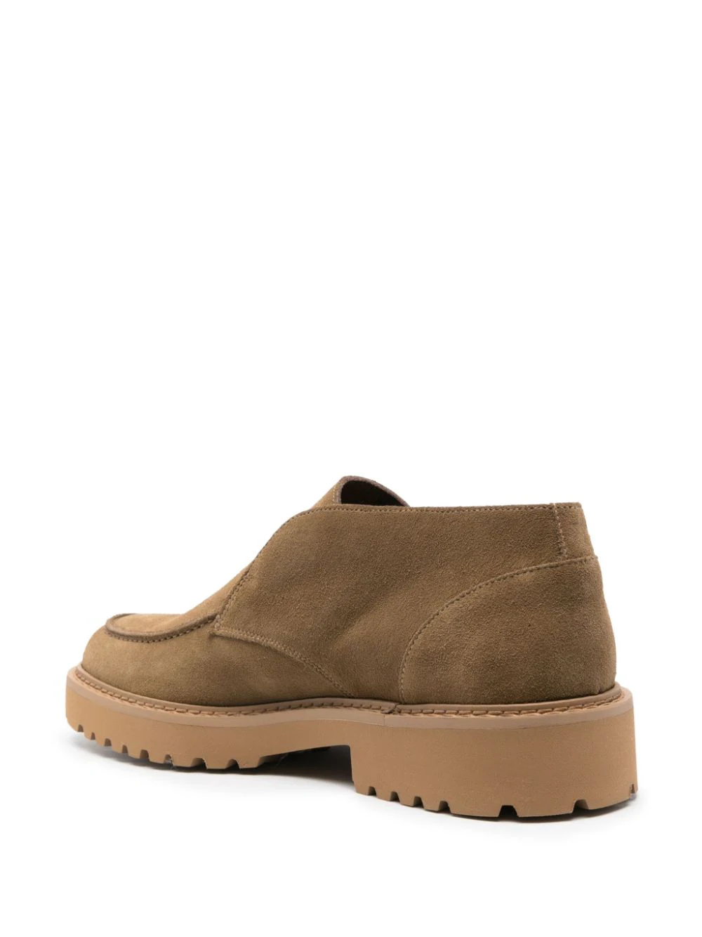 Pantofi loafers Doucal's Suede maro - imagine 2