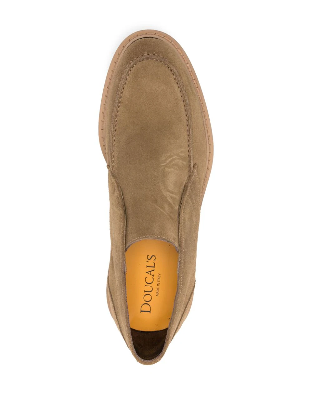 Pantofi loafers Doucal's Suede maro - imagine 4