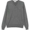 Pulover Gran Sasso V-neck gri
