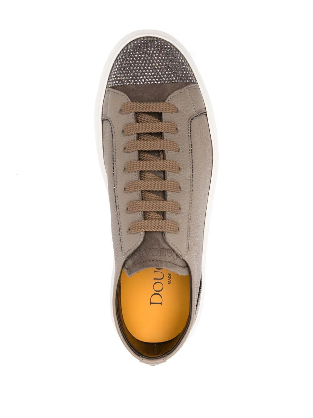 Sneakers Doucal's Crystal-Embellished bej - imagine 4