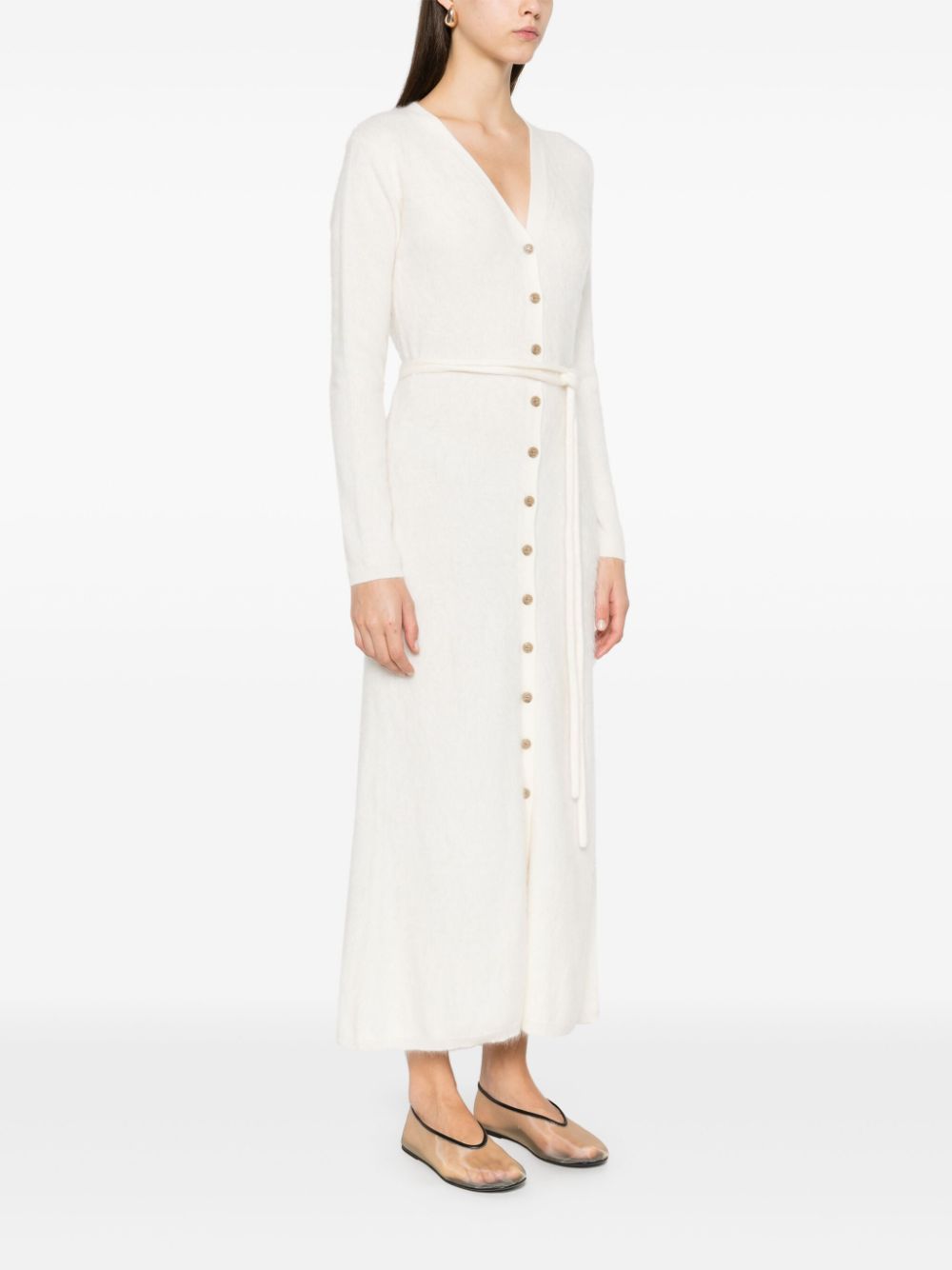 Cardigan Lisa Yang Carlie alb - imagine 3