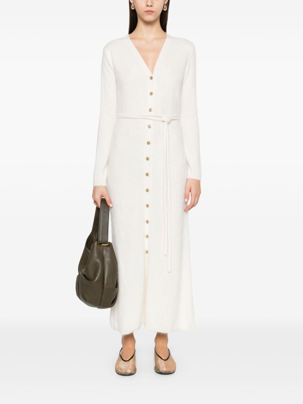 Cardigan Lisa Yang Carlie alb - imagine 4