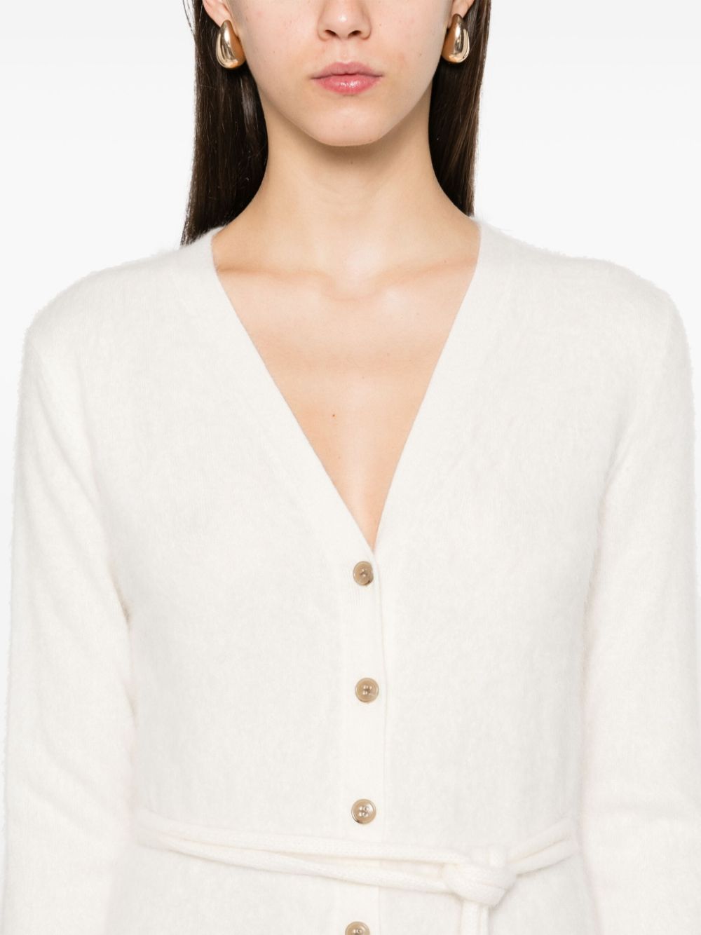 Cardigan Lisa Yang Carlie alb - imagine 5