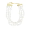 Colier Cult Gaia Nora Pearl-Embellished alb