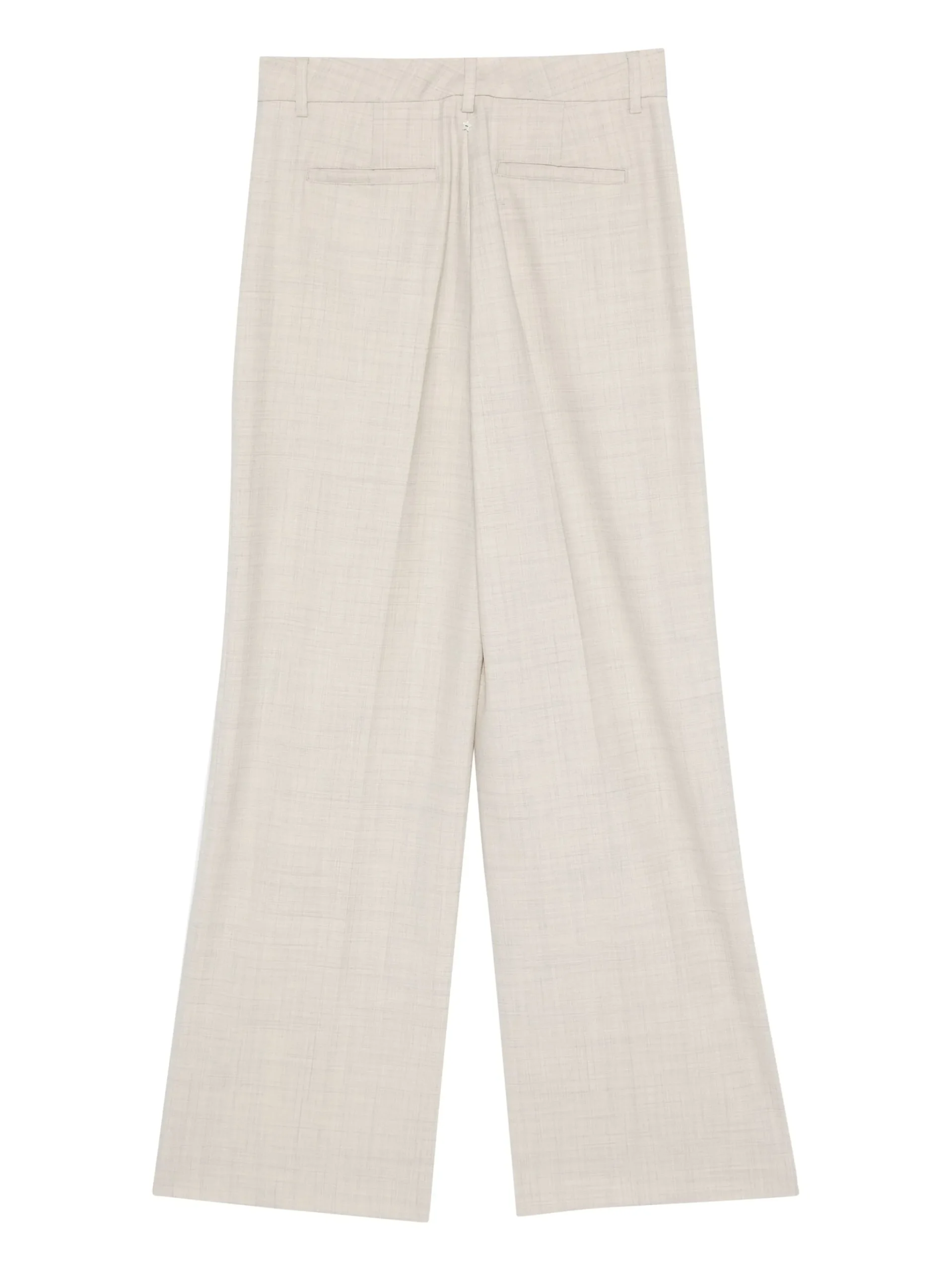 Pantaloni Lorena Antoniazzi Melange bej - imagine 2