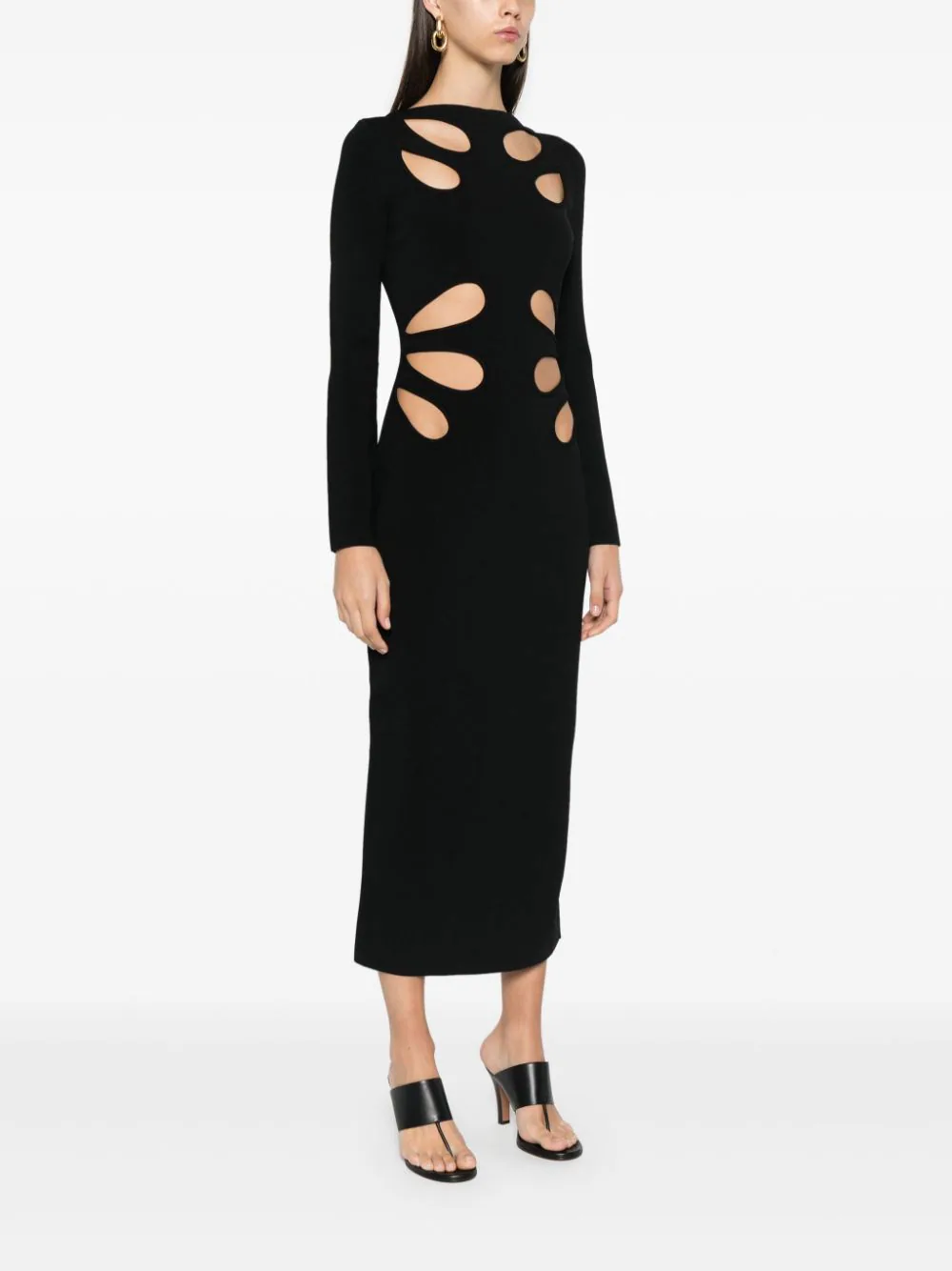 Rochie midi Cult Gaia Anaria negru - imagine 3