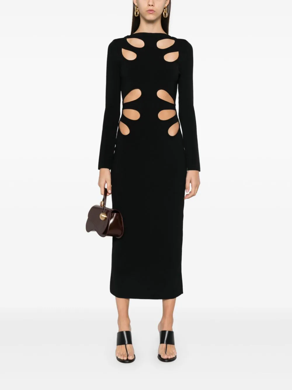 Rochie midi Cult Gaia Anaria negru - imagine 4