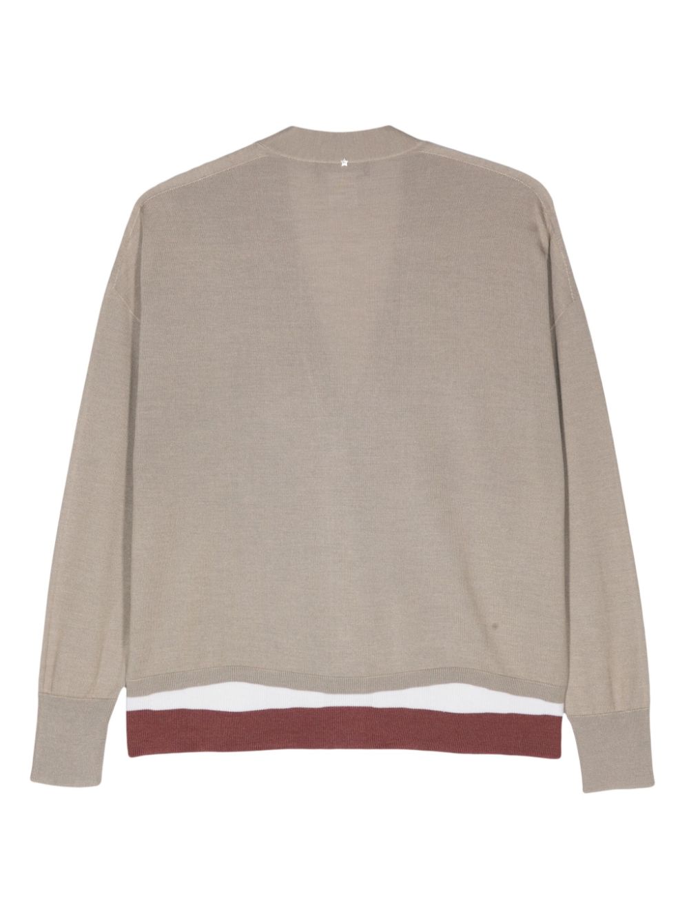 Cardigan Lorena Antoniazzi V-Neck bej - imagine 2