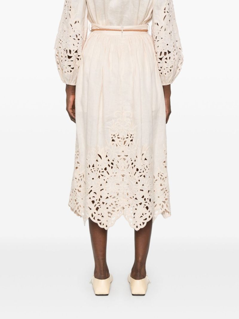 Alternative view of Fusta midi ZIMMERMANN Wylie bej