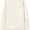 Pulover JIL SANDER Crew-Neck alb