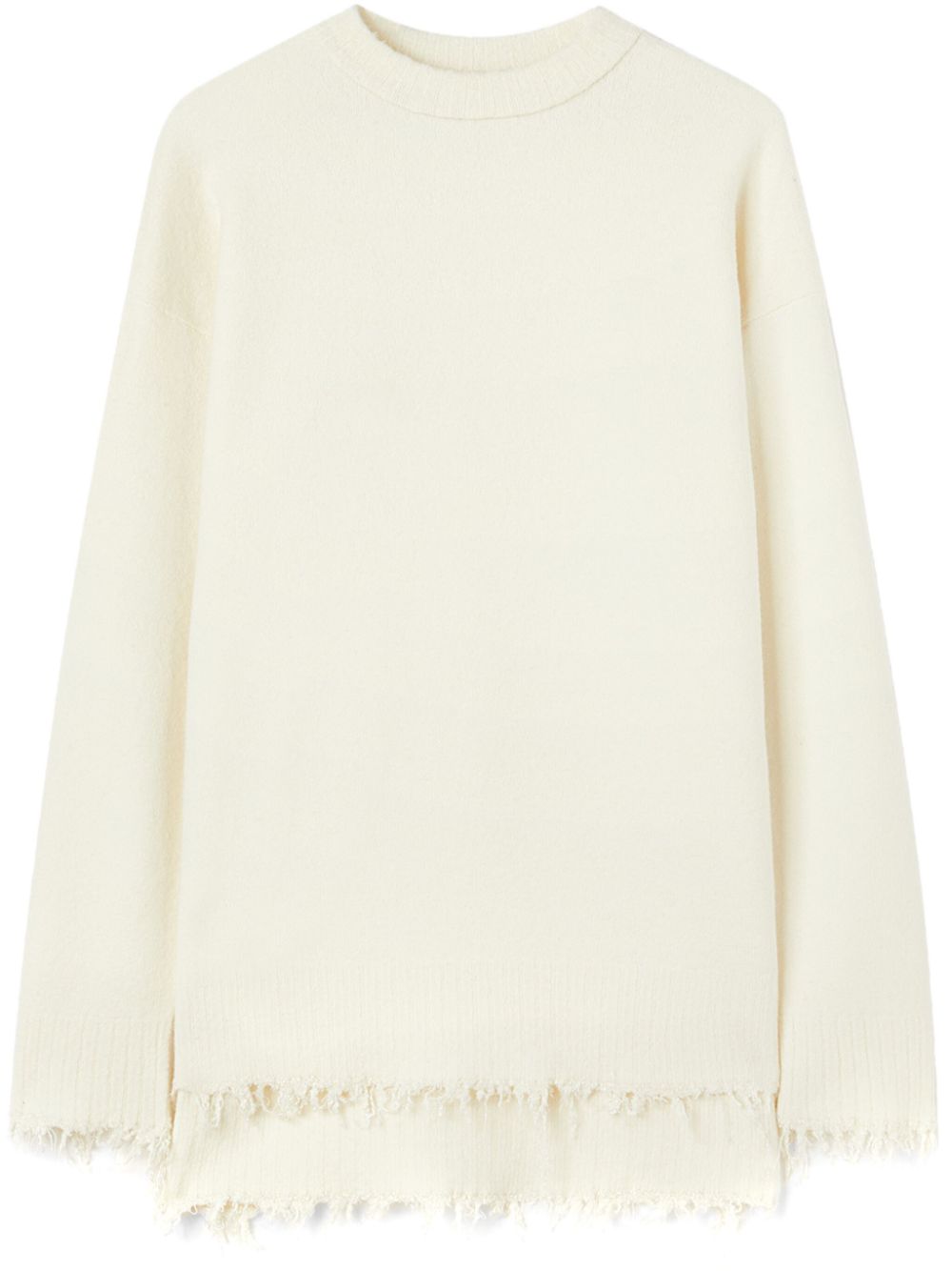 Pulover JIL SANDER Crew-Neck alb
