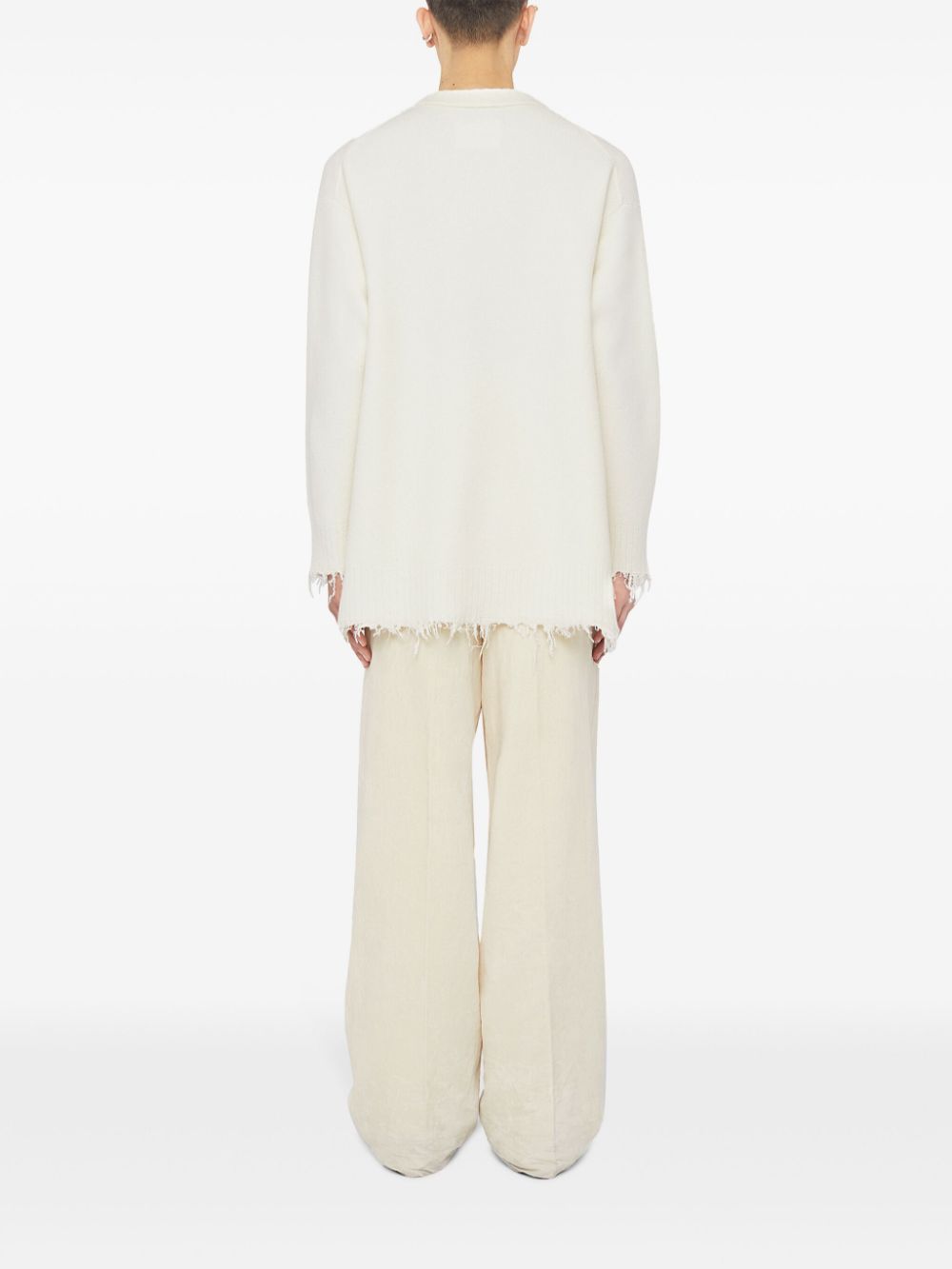 Pulover JIL SANDER Crew-Neck alb - imagine 2
