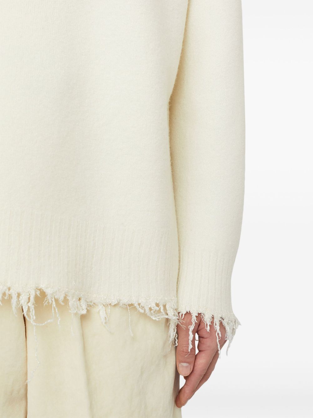 Pulover JIL SANDER Crew-Neck alb - imagine 4