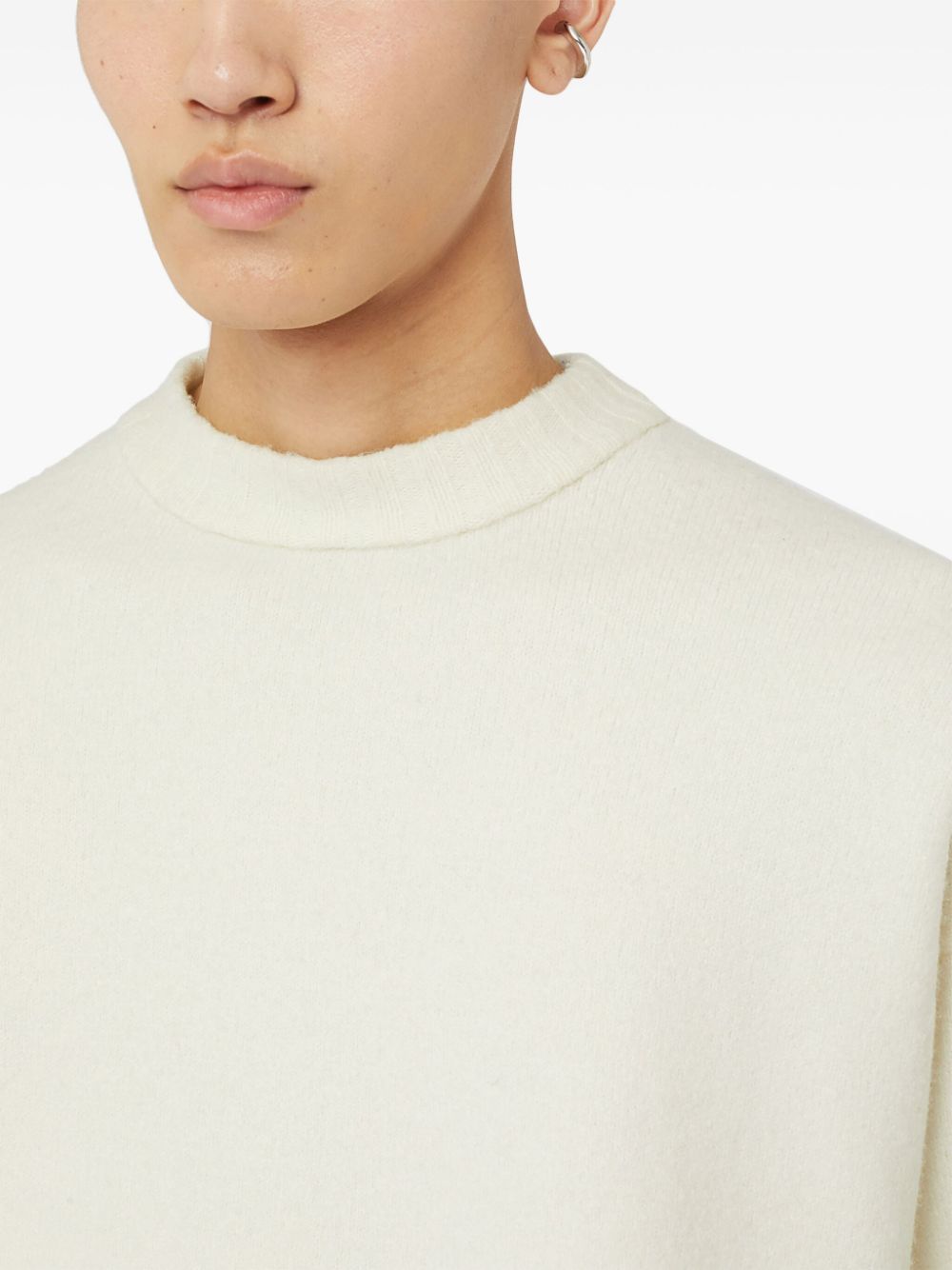 Pulover JIL SANDER Crew-Neck alb - imagine 5