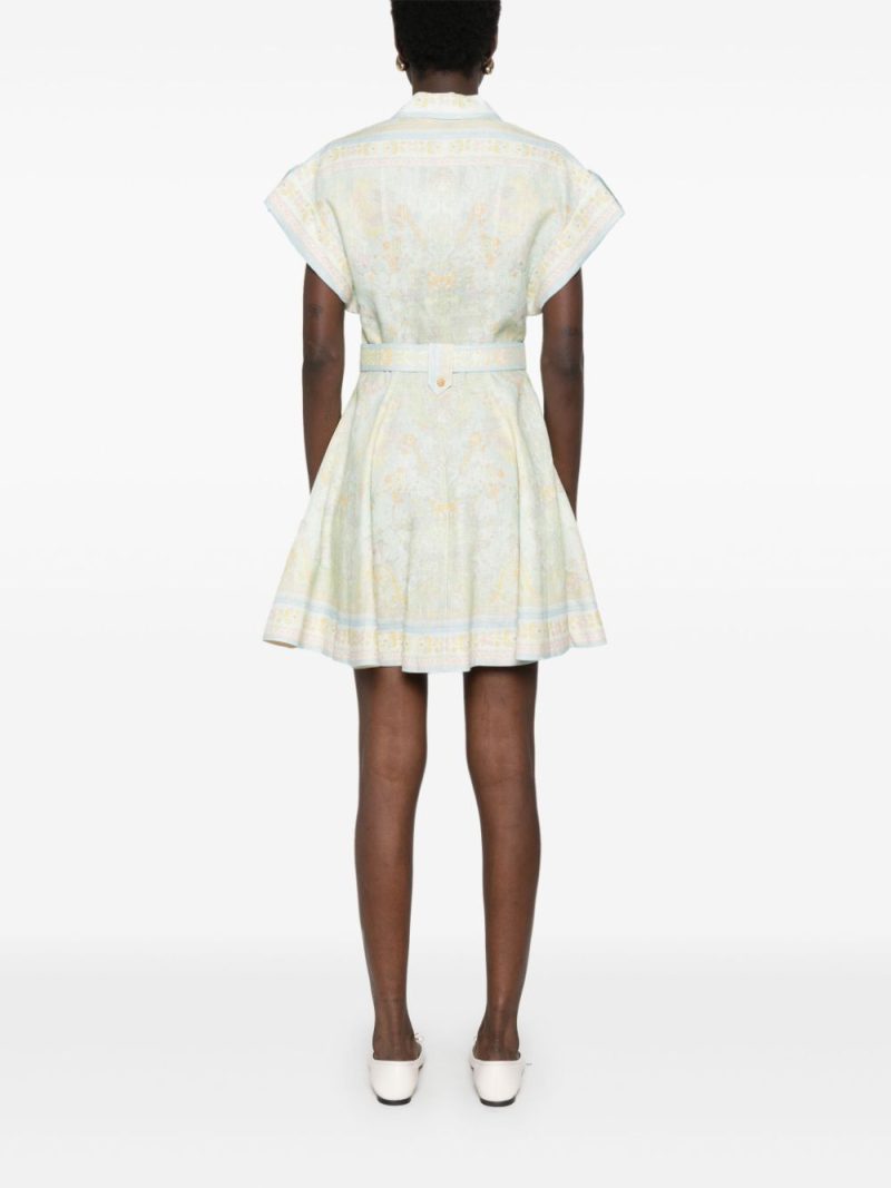 Alternative view of Rochie mini Zimmermann Acacia multicolor