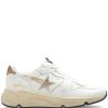 Sneakers Golden Goose Running Sole Leather alb