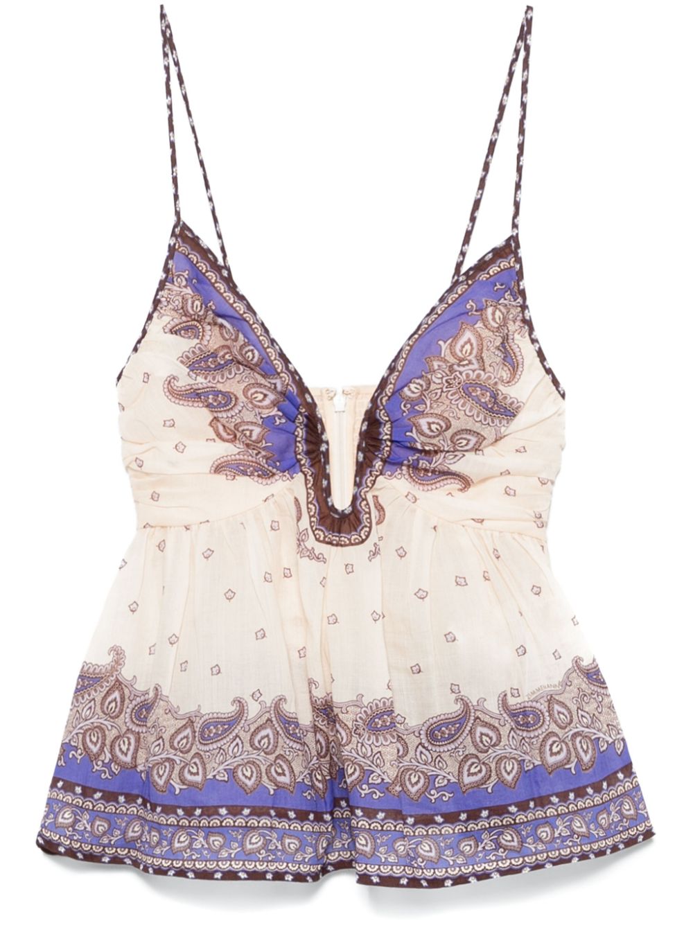 Top Zimmermann Maxine Plunge ecru