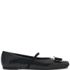 Balerini Ferragamo New Vara Flat negru