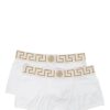 Boxeri Versace Medusa-Jacquard Briefs (2 set) alb