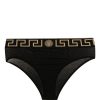 Bikini Versace Greca-Detail Jersey Thong negru