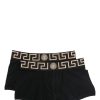Boxeri Versace Medusa-Jacquard Briefs (2 set) negru