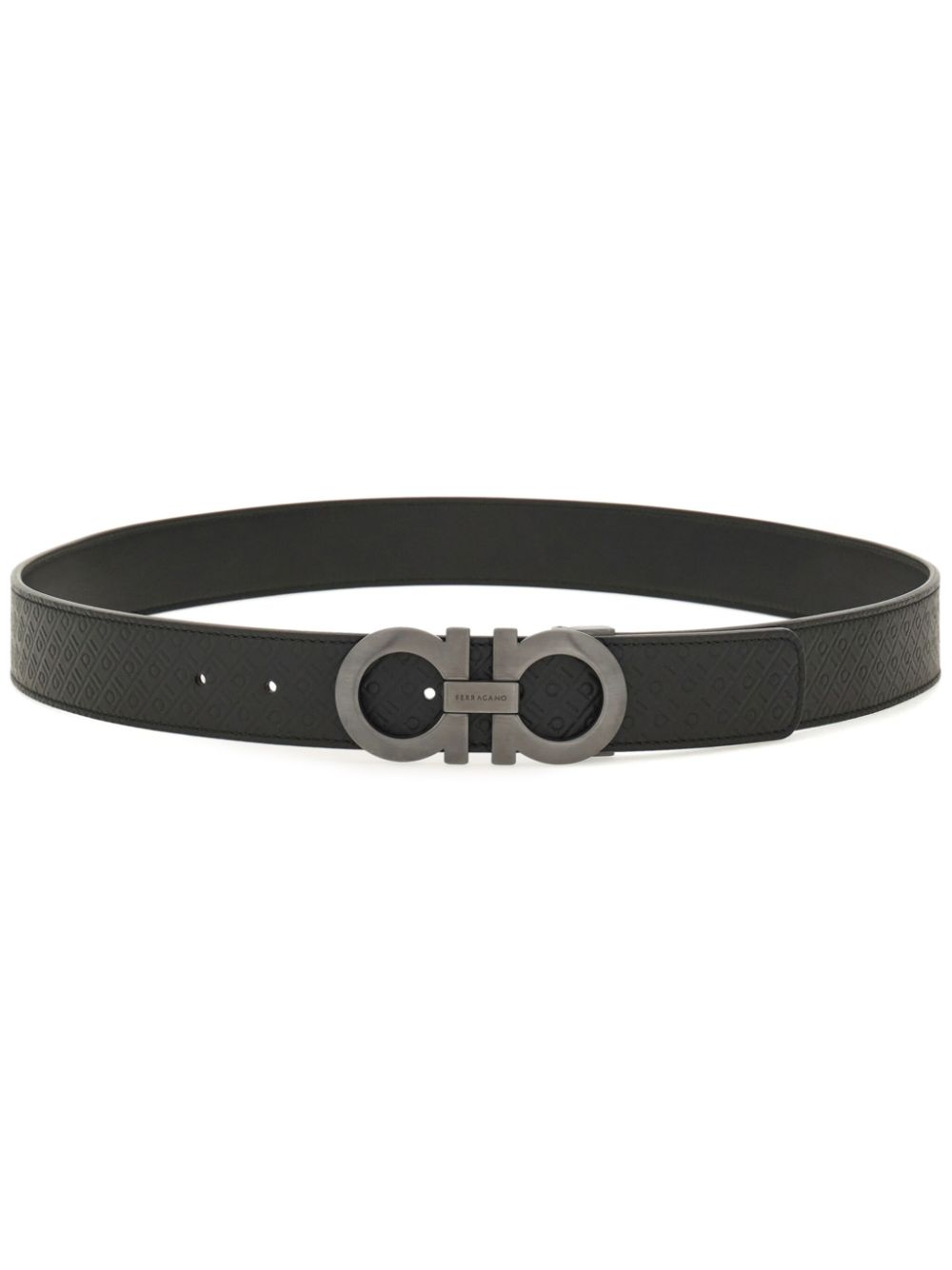 Curea Ferragamo Reversible Gancini negru