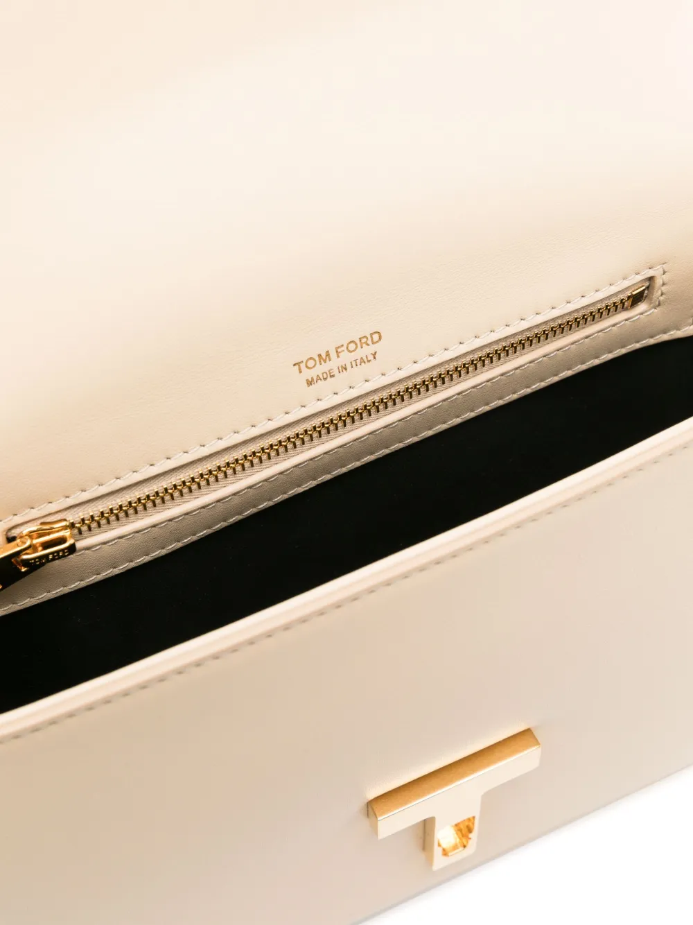 Geanta de umar TOM FORD Wallis Crossbody bej - imagine 5