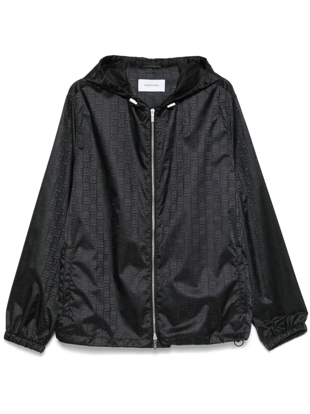 Jacheta Ferragamo Monogram Windbreaker negru