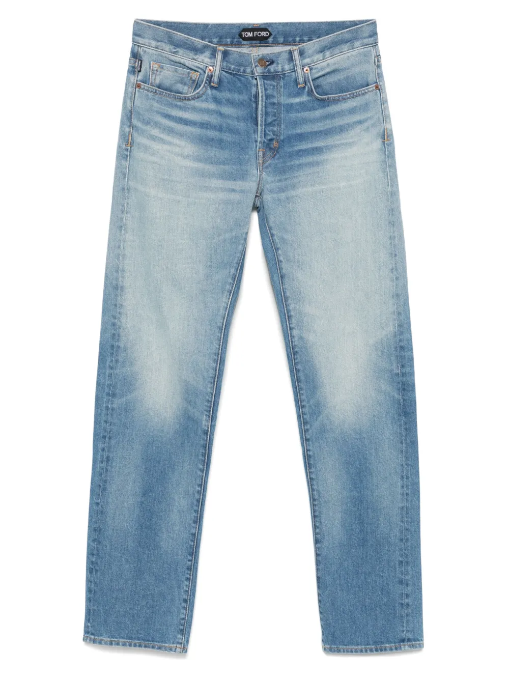 Pantaloni denim TOM FORD Faded-Effect albastru