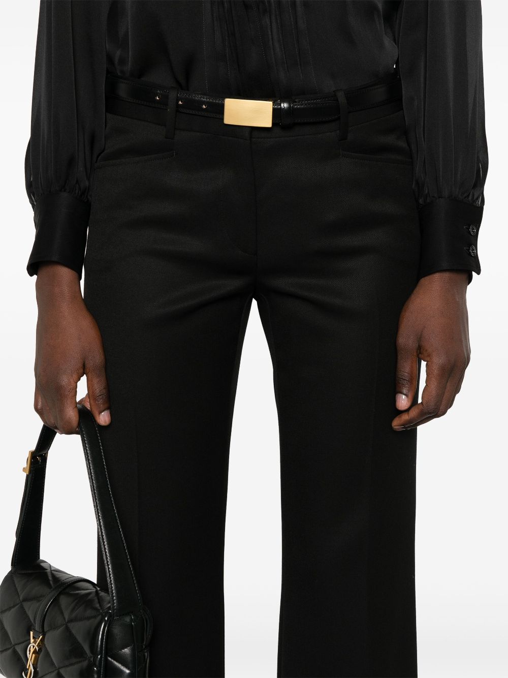 Pantaloni TOM FORD Wool Tailored negru - imagine 5