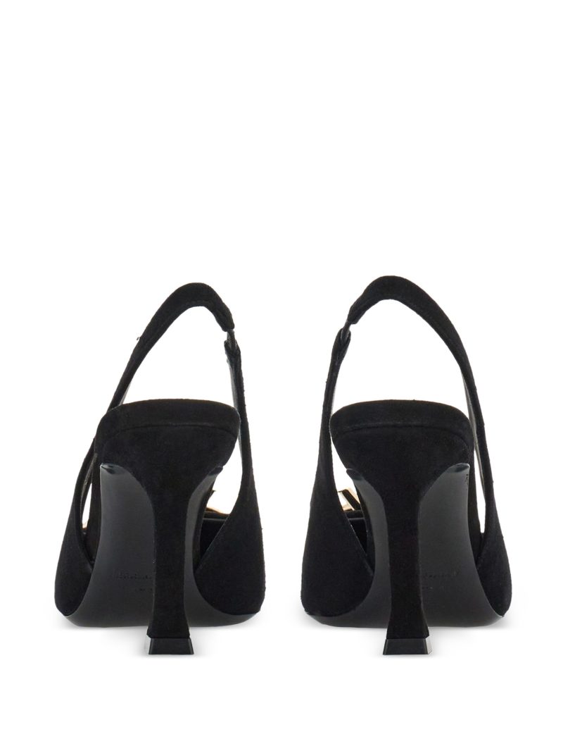 Pantofi Ferragamo 85mm bow-detail negri - imagine 4