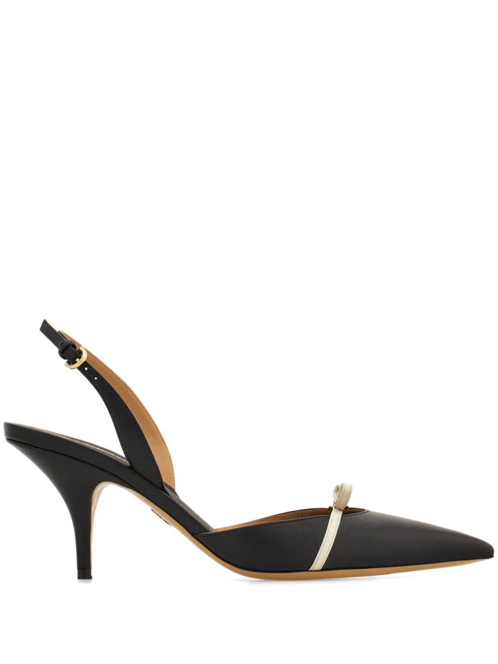 Pantofi pumps Ferragamo 70mm Leather Slingback negru