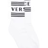 Sosete Versace Logo-Jacquard alb