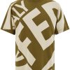 Tricou Ferragamo Graphic Print khaki