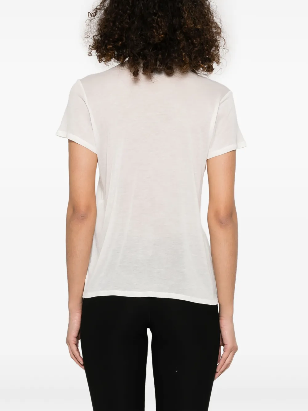 Tricou TOM FORD Slub Cotton alb - imagine 2