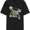 Tricou Versace Safety Pin negru