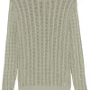 Pulover Eleventy open-knit khaki
