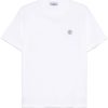 Tricou Stone Island Compass-logo alb