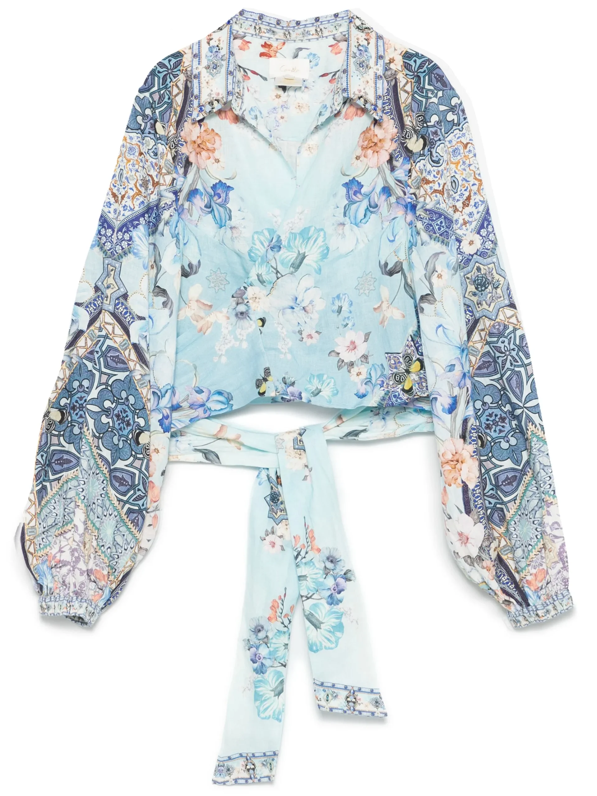 Camasa Camilla Al Manial Palace albastra