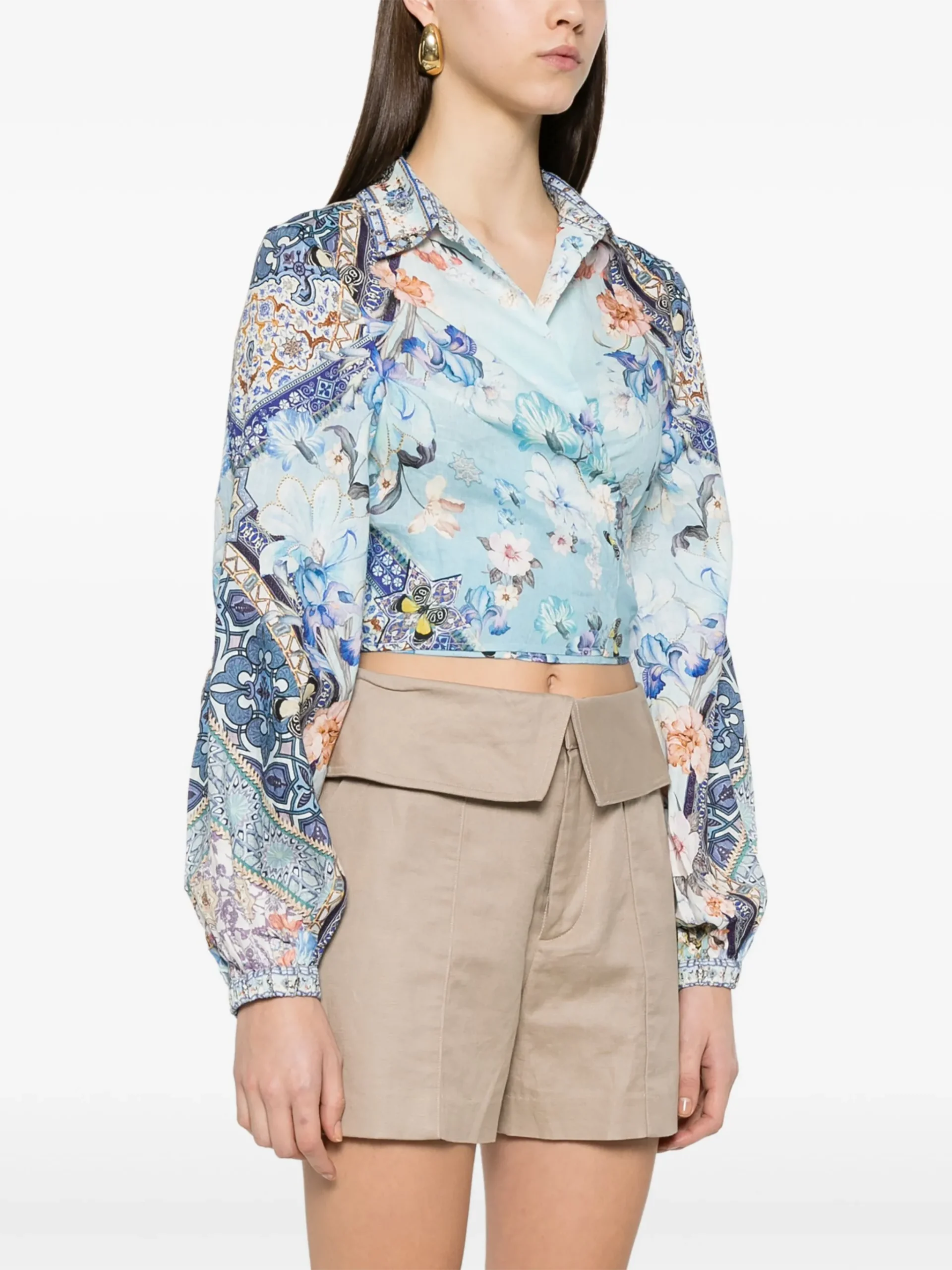 Camasa Camilla Al Manial Palace albastra - imagine 5