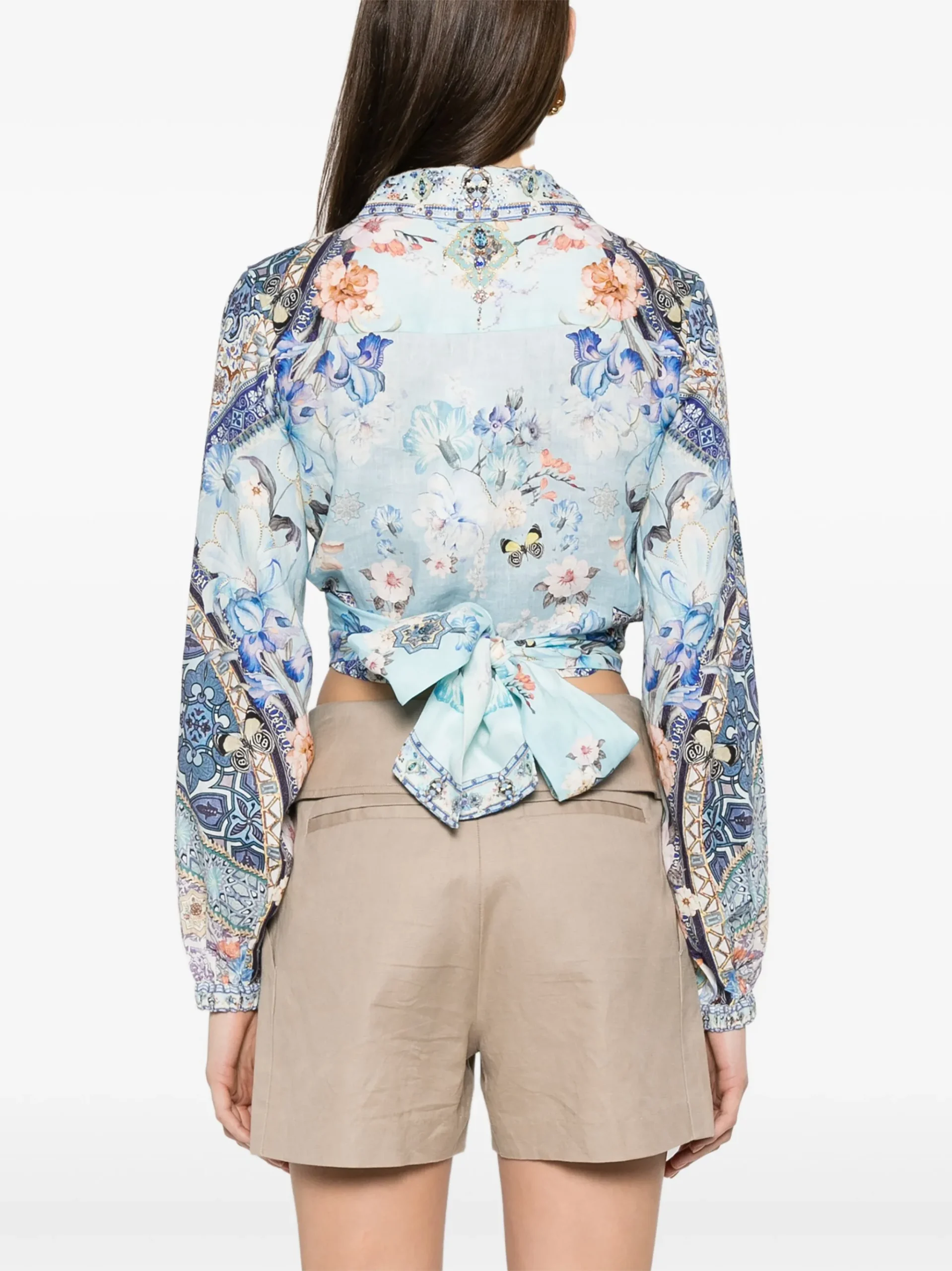 Camasa Camilla Al Manial Palace albastra - imagine 4