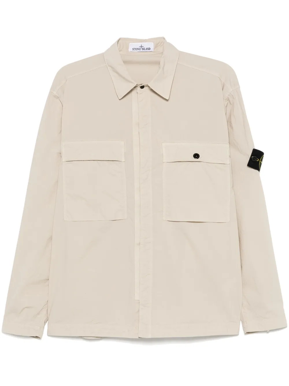 Camasa Stone Island Compass-Badge bej