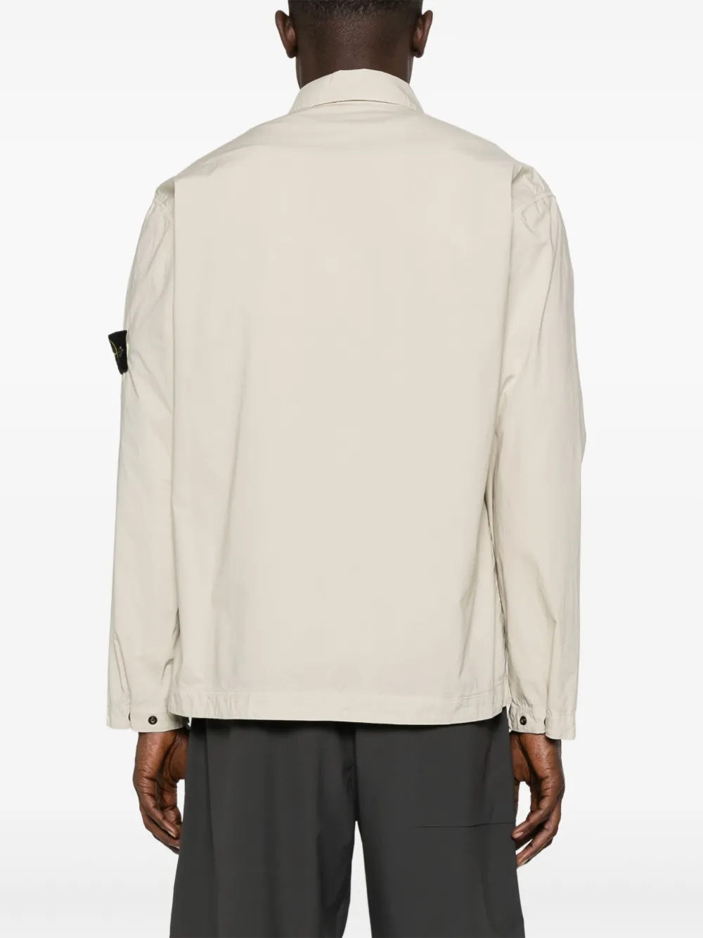 Camasa Stone Island Compass-Badge bej - imagine 2