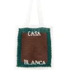 Geanta tote Casablanca Tennis Crochet maro