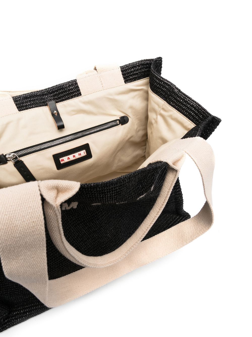 Geanta tote Marni Embroidered-Logo negru - imagine 5