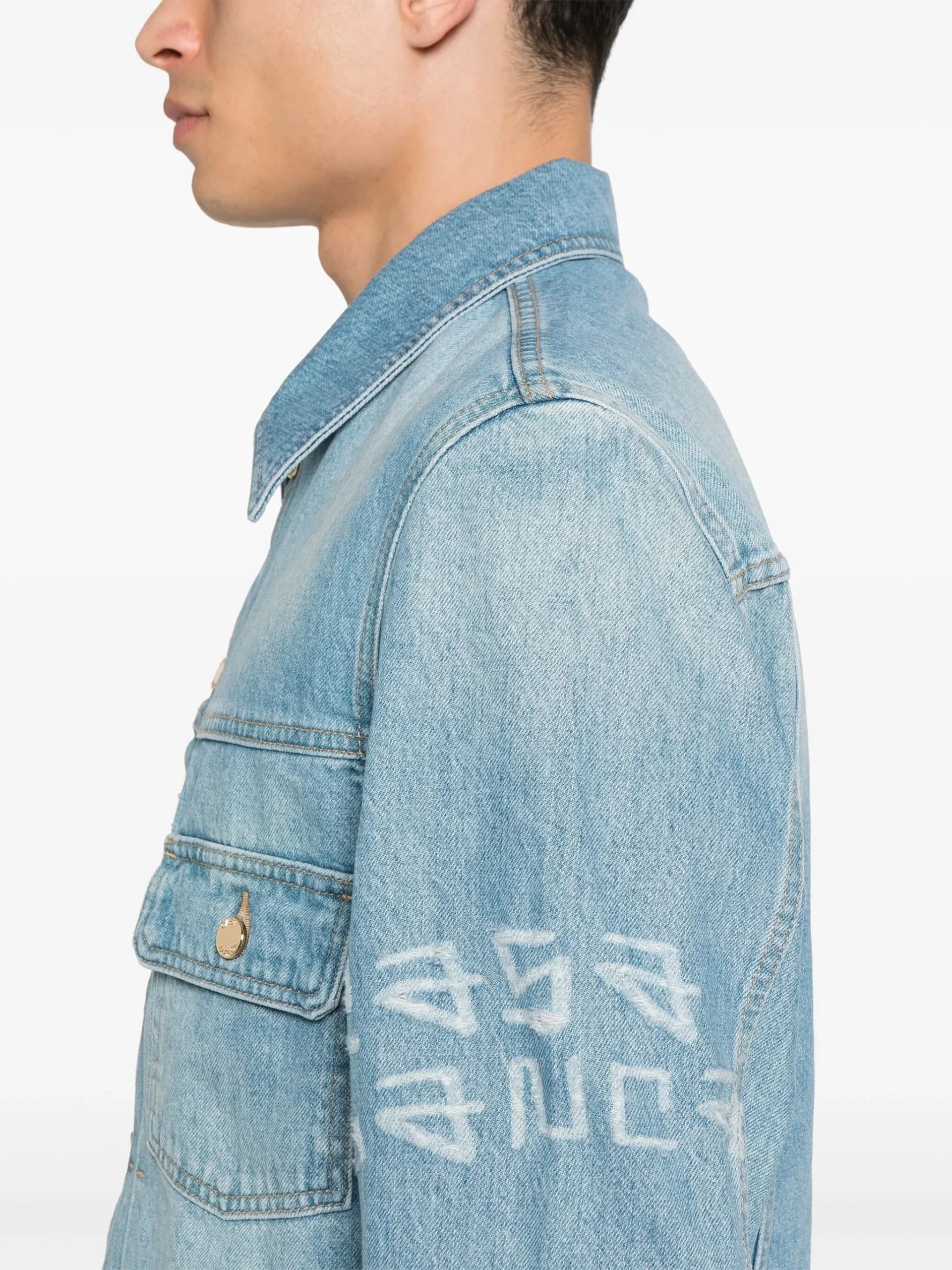 Jacheta Casablanca Denim albastra - imagine 3