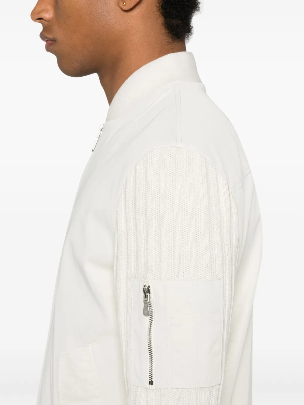 Jacheta Eleventy Gabardine Bomber bej - imagine 5