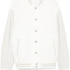 Jacheta Eleventy Panelled Bomber alb